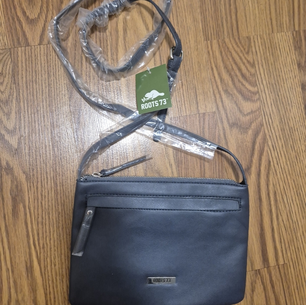 Roots Black Crossbody Bag
